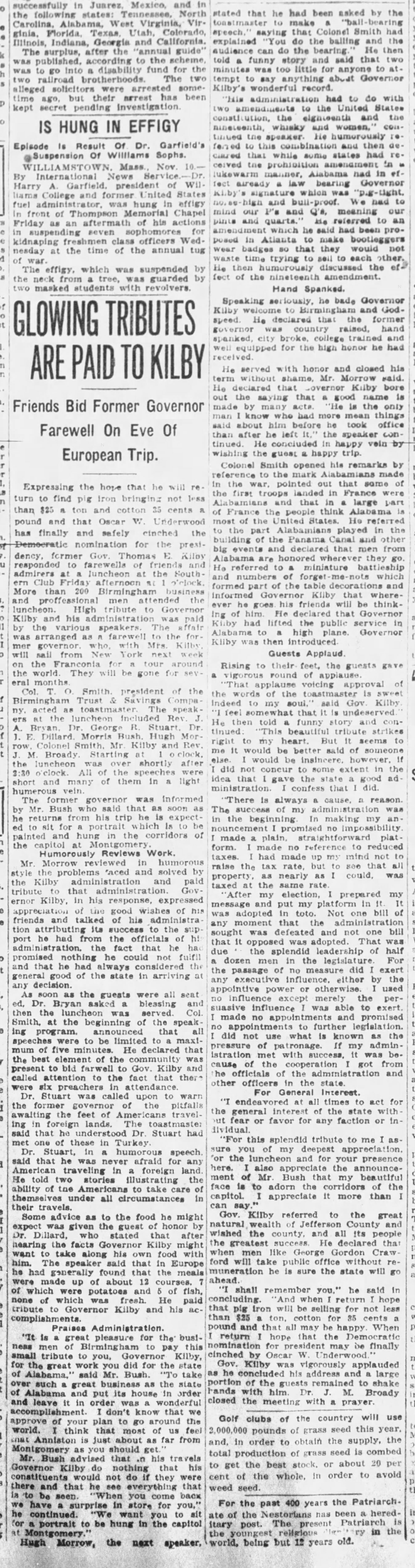 Growing Tributes Are Paid To Kilby